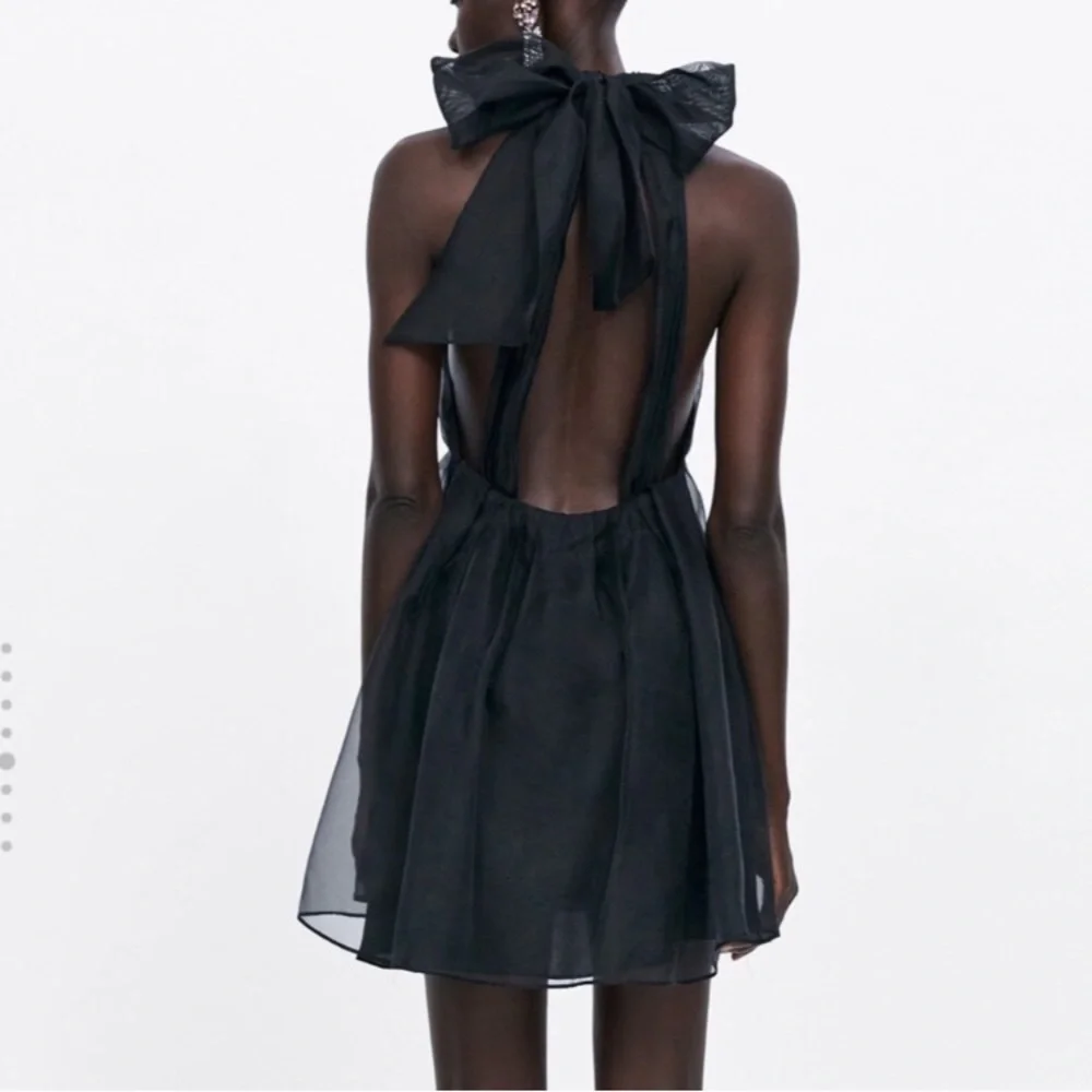 Zara Black Organza Dress - Picture 5 of 8
